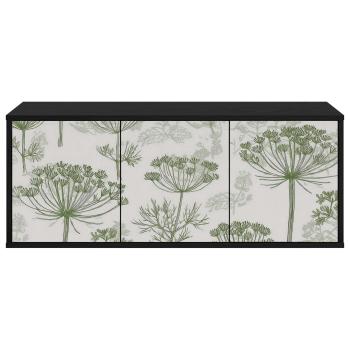 Wandmontierter TV-Schrank GOTHA 102 x 33 x 40 cm Holzwerkstoff