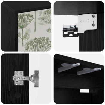 Wandmontierter TV-Schrank GOTHA 102 x 33 x 40 cm Holzwerkstoff