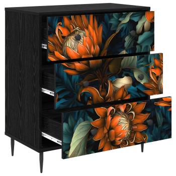 Kommode LOCHEM Orangenmuster 66 x 36,5 x 76 cm Holzwerkstoff