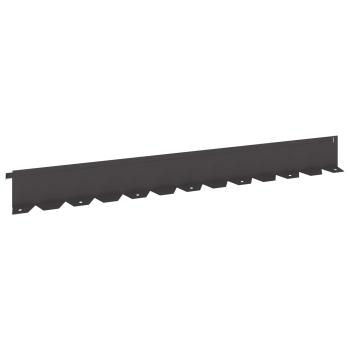 Raseneinfassung 20 stk. 102 x 10 x 4 cm Stahl Schwarz