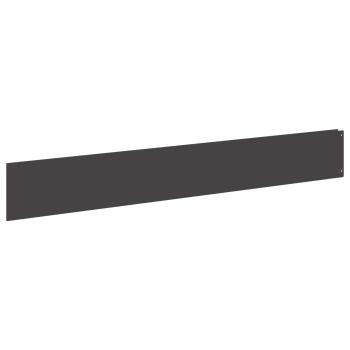 Rasenkante 10 stk. 100 x 15 cm Stahl Schwarz