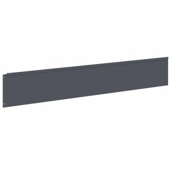 Rasenkante 10 stk. 100 x 18 cm Stahl Anthrazit