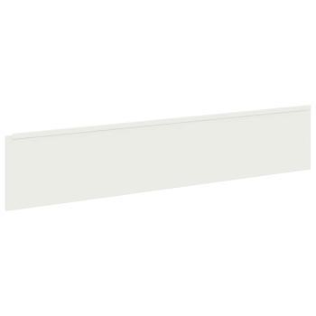 Rasenkante 10 stk. 100 x 22 cm Stahl Weiß