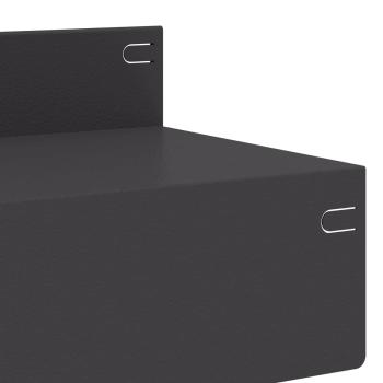Raseneinfassung 20 stk. 100 x 10 x 8 cm Stahl Schwarz