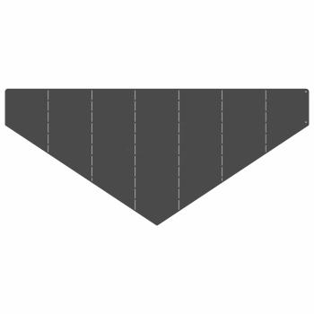 Raseneinfassung 100 x 45 cm Stahl Schwarz
