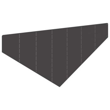 Raseneinfassung 4 stk. 100 x 45 cm Stahl Schwarz