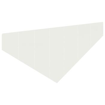 Raseneinfassung 100 x 45 cm Stahl Weiß