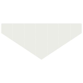Raseneinfassung 100 x 45 cm Stahl Weiß