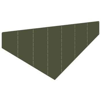 Raseneinfassung 100 x 45 cm Stahl Olivgrün