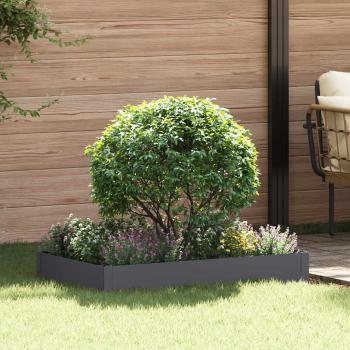ARDEBO.de - Raseneinfassung 100 x 60 x 20 cm Stahl Anthrazit