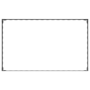 Raseneinfassung 100 x 60 x 20 cm Stahl Anthrazit