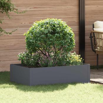 ARDEBO.de - Raseneinfassung 100 x 60 x 35 cm Stahl Anthrazit