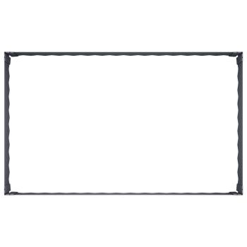 Raseneinfassung 100 x 60 x 35 cm Stahl Anthrazit