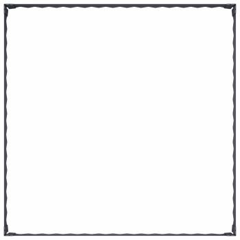 Raseneinfassung 100 x 100 x 20 cm Stahl Anthrazit