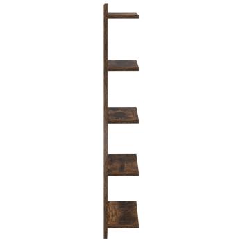 Wandregal Raucheiche 30 x 15 x 100 cm Holzwerkstoff