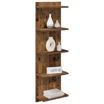 Wandregal Altholz 30 x 15 x 100 cm Holzwerkstoff