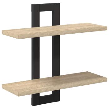 Schweberegale Sonoma-Eiche 40 x 15 x 40 cm Holzwerkstoff