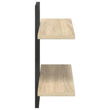 Schweberegale Sonoma-Eiche 40 x 15 x 40 cm Holzwerkstoff