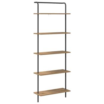Bücherregal 5 Ebenen 60 x 24 x 168 cm Holzwerkstoff