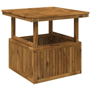 Gartenkaffee Tisch aus massivem Akazienholz höhenverstellbar