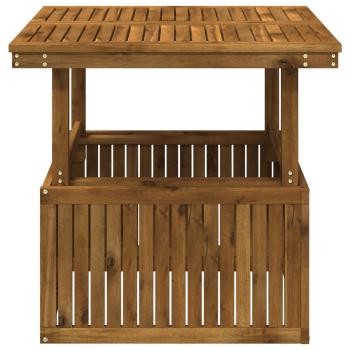 Gartenkaffee Tisch aus massivem Akazienholz höhenverstellbar