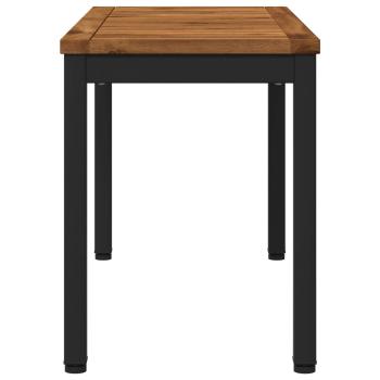 Gartenbank 80,5 x 35 x 45 cm Massivholz Akazie Rechtwinklig