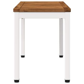 Gartenbank 80,5 x 35 x 45 cm Massivholz Akazie Rechtwinklig
