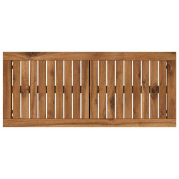 Gartenbank 80,5 x 35 x 45 cm Massivholz Akazie Rechtwinklig