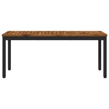 Gartenbank 108,5 x 35 x 45 cm Massivholz Akazie Rechtwinklig
