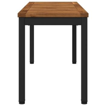 Gartenbank 108,5 x 35 x 45 cm Massivholz Akazie Rechtwinklig