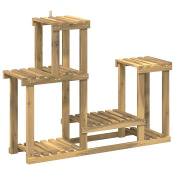 Pflanzenständer Weiß 90 x 25 x 73 cm Massivholz Akazie