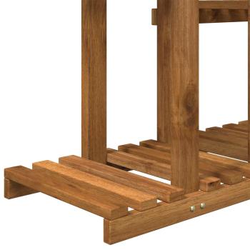 Pflanzenständer Natur 123 x 25 x 78,5 cm Massivholz Akazie