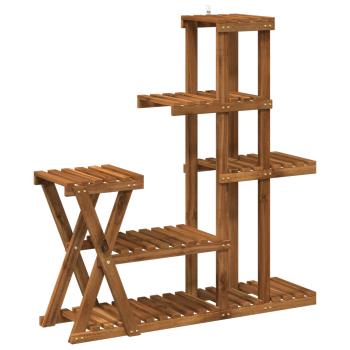 Pflanzenständer Natur 95 x 25 x 101,5 cm Massivholz Akazie