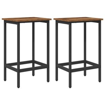 Barhocker 2 Stk. Altholz 40 x 32 x 74 cm Holzwerkstoff