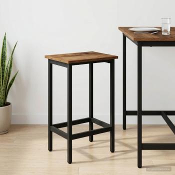 ARDEBO.de - Barhocker Altholz 40 x 32 x 74 cm Holzwerkstoff