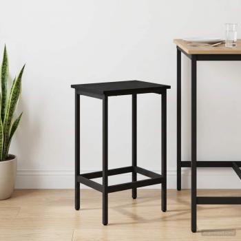 ARDEBO.de - Barhocker Schwarze Eiche 40 x 32 x 74 cm Holzwerkstoff