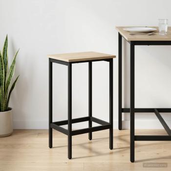 ARDEBO.de - Barhocker Sonoma-Eiche 40 x 32 x 74 cm Holzwerkstoff