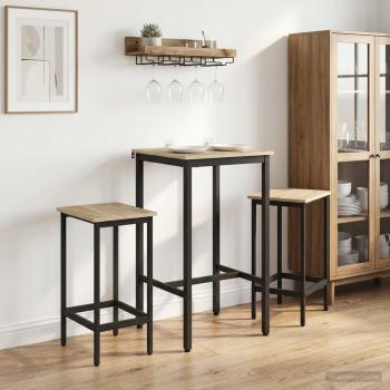 ARDEBO.de - Barhocker 2 Stk. Sonoma-Eiche 40 x 32 x 74 cm Holzwerkstoff