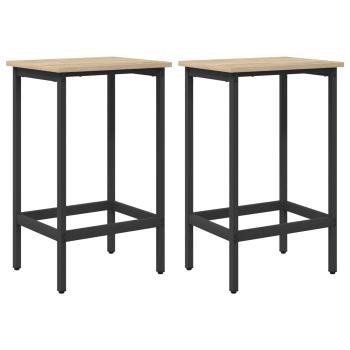 Barhocker 2 Stk. Sonoma-Eiche 40 x 32 x 74 cm Holzwerkstoff