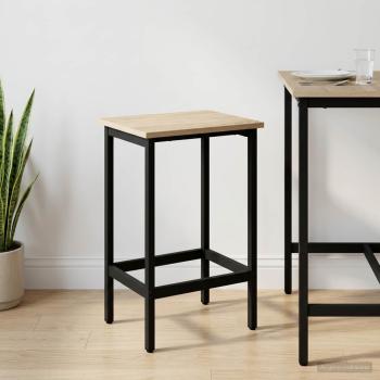 ARDEBO.de - Barhocker Sonoma-Eiche 40 x 32 x 64 cm Holzwerkstoff