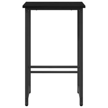 Barhocker Schwarz Eichen-Optik 40 x 32 x 74 cm Holzwerkstoff