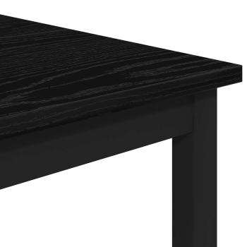 Barhocker Schwarz Eichen-Optik 40 x 32 x 74 cm Holzwerkstoff