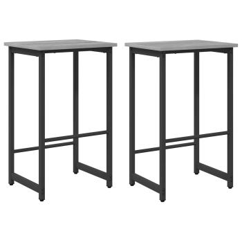Barhocker 2 Stk. Sonoma-Grau 40 x 32 x 64 cm Holzwerkstoff