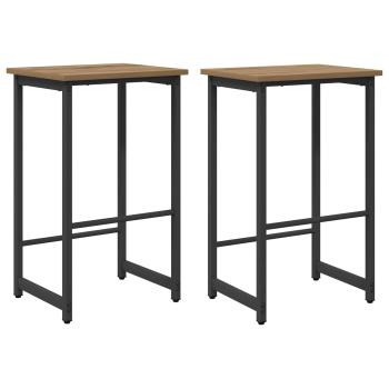 Barhocker 2 stk. Artisan-Eiche 40 x 32 x 64 cm Holzwerkstoff