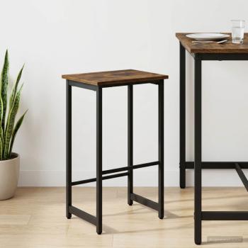 ARDEBO.de - Barhocker Raucheiche 40 x 32 x 74 cm Holzwerkstoff
