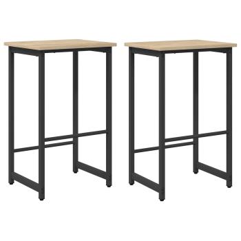 Barhocker 2 stk. Sonoma-Eiche 40 x 32 x 64 cm Holzwerkstoff