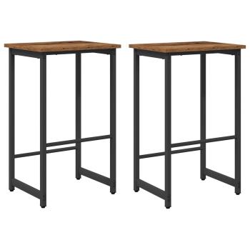 Barhocker 2 Stk. Altholz 40 x 32 x 74 cm Holzwerkstoff