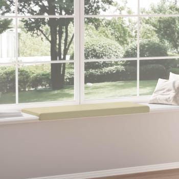 Bankkissen Kunstleder Creme Tiefe 35 cm