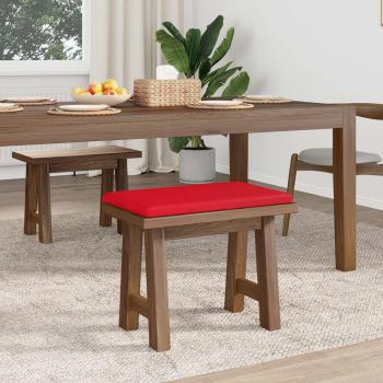 Bankkissen Kunstleder Rot Tiefe 35 cm