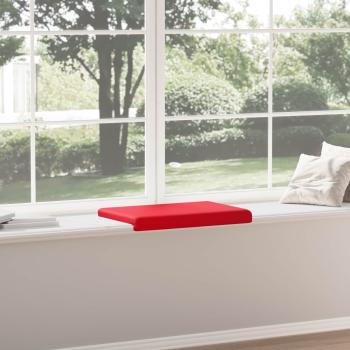 Bankkissen Kunstleder Rot Tiefe 35 cm